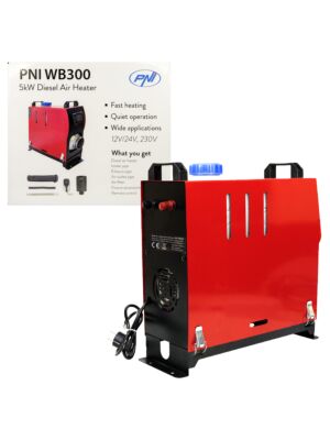 Calefacción estacionaria para vehículos PNI WB300 Diesel 5kW 12V/24V, 230V, 10 niveles de potencia sirocou