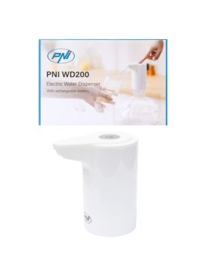 Bomba eléctrica para botella de agua PNI WD200 Carga USB-C, batería de 800 mAh