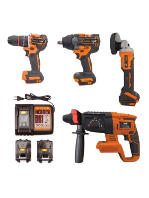 Juego de herramientas eléctricas PNI WK450 con baterías de 18V 5,0Ah, cargador incluido
