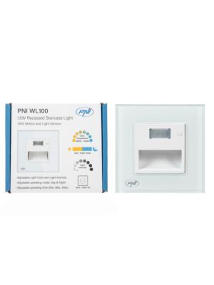 Lámpara LED PNI WL100 para iluminación de escalones