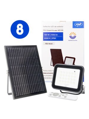 Caja con 8 reflectores LED PNI GreenHouse WS100
