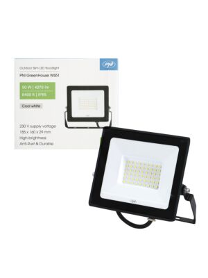 Foco LED delgado PNI GreenHouse GreenHouse WS51 50W, 6400K, 5000lm, 184.5*29*160mm