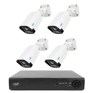 Paquete de videovigilancia NVR PNI House IP716 y 4 cámaras PNI IP125 con IP, 5MP