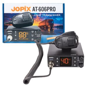 Radio Statie CB JOPIX AT-606PRO ASQ, AM/FM, 4W, 12V-24V, PA, VOX, Silenciador de ruido