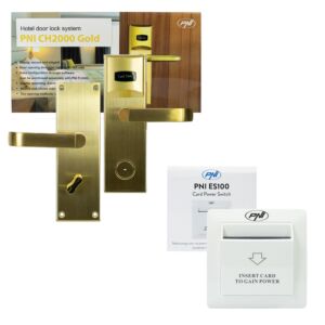 Paquete de control de acceso Yala PNI CH2000R Gold Hotel y conmutador de tarjeta PNI ES100