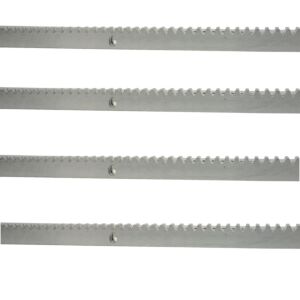 Paquete de 4 m de bastidor metálico PNI CRP130 para automatización de puertas autoportantes.
