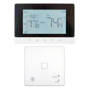 Termostato inteligente inalámbrico PNI CT50S PRO, con WiFi, para sistemas de calefacción, histéresis mínima 0,1 °C, control mediante Tuya