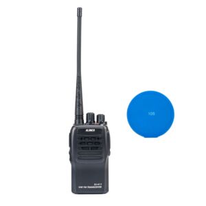 Kit de estación de radio portátil VHF PNI Alinco DJ-A-11-E, 136-174 MHz, VOX, silenciador, compander, batería de 1500 mAh, CTCSS/DCS