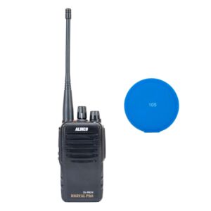 Kit de radio portátil PNI Alinco DJ-PAX4, PMR446, modo dual analógico y digital, VOX, TOT, IP67, batería de 1800 mAh