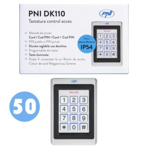 Caja con 50 teclados de control de acceso PNI DK110