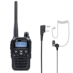 Paquete Estación de radio portátil PNI DMR R45 digital y analógica, 446MHz + Auriculares con micrófono PNI HS84