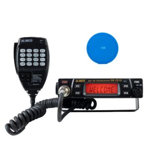 Kit de estación de radio VHF PNI Alinco DR-CS-10, 136-174 MHz, 200 canales, DMTF, 13,8 V + Sticky Pad Azul de regalo