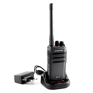 Emisora de radio portátil PMR Dynascan EU-55, 446MHz, 0.5W, 16CH, CTCSS, DCS, IP65