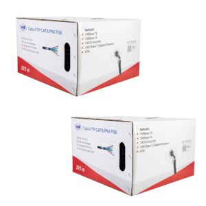 Bax 2 rollos x 305 m Cable FTP CAT6 PNI F06