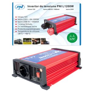 Inversor de fuente de alimentación PNI L1200W 12V