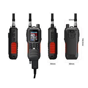 Estación de radio CB portátil PNI Escort HP 102, multiestándar, 4 W, 12 V, AM-FM, NRC, doble escucha, Roger Beep, ASQ SQ ajustable