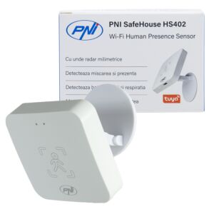 Sensor de presencia PNI SafeHouse HS402 Wi-Fi SafeHouse HS402, con radar de ondas milimétricas, 10 m de alcance, detecta el movimiento y la presencia de s