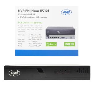 NVR POE PNI Casa IP710J, 10 canales