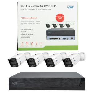 Kit de videovigilancia PNI House IPMAX POE 3LR
