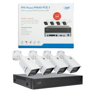 Kit de videovigilancia PNI House IPMAX POE 3