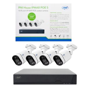 Kit de videovigilancia POE PNI House IPMAX POE 5