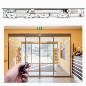 Sistema de apertura automática MAG150 para 2 puertas correderas de 150 kg.