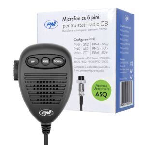 Micrófono de 6 pines para estaciones de radio HP 8000L / 8001L / 8024/9001 PRO / 9500/8900 PNI Escort