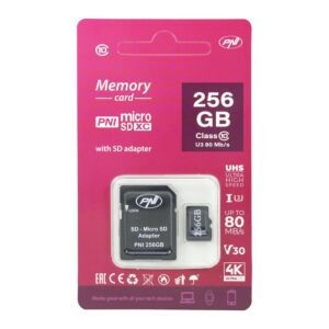 Tarjeta de memoria MicroSD PNI de 256 GB