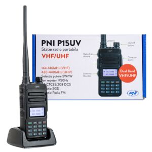 Estación de radio portátil VHF / UHF PNI P15UV