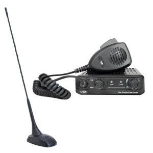 Estación de radio CB y antena incluidas.