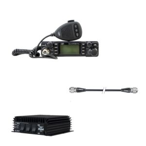 Paquete de radio CB PNI Escort HP 9001 PRO, ASQ + amplificador RX-TX KL203P, AM-FM-SSB, 100 W, 12 V y cable PNI R50.