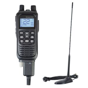 Kit de estación de radio CB portátil PNI Escort HP 92 multiestándar 4W, 12-24V AM-FM con antena CB PNI Extra 45 con imán