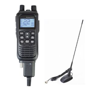 Kit de estación de radio CB portátil PNI Escort HP 92 multiestándar 4W, 12-24V AM-FM con antena CB PNI Extra 48 con imán