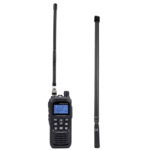 Paquete de estación de radio CB portátil PNI Escort HP 92 multi estándar 4W, 12-24V AM-FM con antena CB PNI Flex 47
