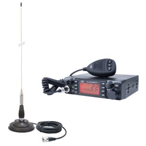 Antena HP 9001 PRO ASQ ajustable, AM-FM, 12V, 4W + CB PNI ML100