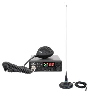Kit de estación de radio CB PNI Escort HP 8001L ASQ + antena CB PNI ML145 con imán 145/PL