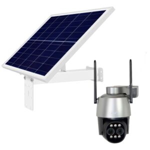 Paquete de cámara de videovigilancia inalámbrica PNI House IP574 y panel solar fotovoltaico PNI PSF6020A
