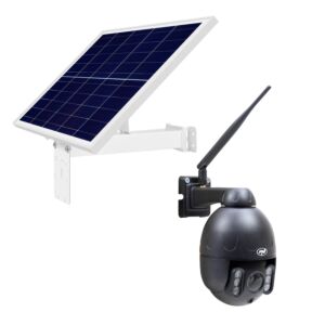 Kit de cámara de videovigilancia inalámbrica PNI IP655B y paneles solares fotovoltaicos PNI PSF6020A