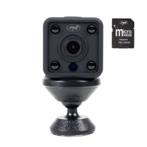 Mini cámara espía PNI SafeHome PT945M 1080P WiFi, control vía Tuya Smart + Tarjeta de memoria Micro