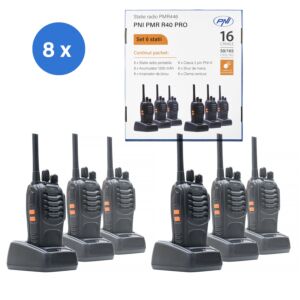 Kit de 6 estaciones de radio portátiles PNI PMR R40 PRO