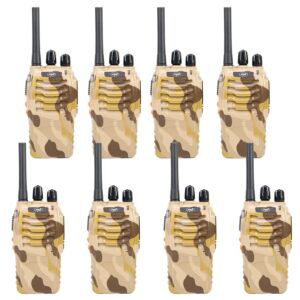Kit 8 radios portátiles PNI PMR R40 CAMO PNI PMR R40 CAMO baterías, cargadores y auriculares incluidos.