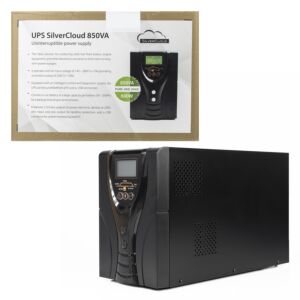 UPS SilverCloud 850VA con pantalla LCD sinusoidal