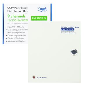 Fuente de alimentación CCTV PNI STC15.2A
