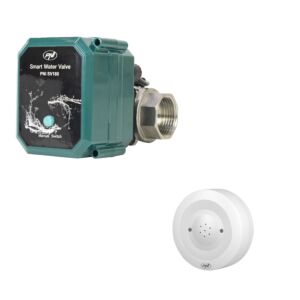 Kit antiinundación PNI SV180 válvula de agua inteligente con conectividad Wi-Fi + detector de inundación inteligente PNI Safe H