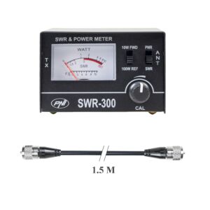 Paquete de reflectómetro medidor PNI SWR-300 PWR-SWR, para medición de ROE y cable de conexión PNI R150.