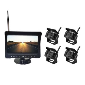PNI TRK504 kit de videovigilancia inalámbrico para camión DVR con monitor LCD y 4 cámaras