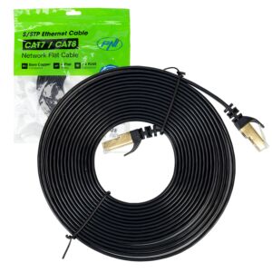 Cable de red plano CAT7 negro