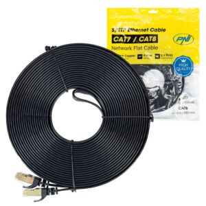 Cable de red plano CAT7 negro