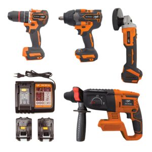 Juego de herramientas eléctricas PNI WK450 con baterías de 18V 5,0Ah, cargador incluido
