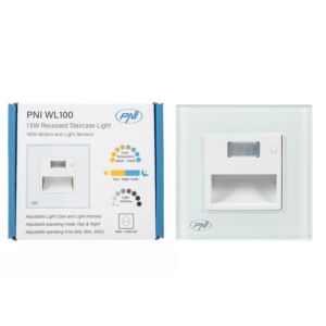 Lámpara LED PNI WL100 para iluminación de escalones